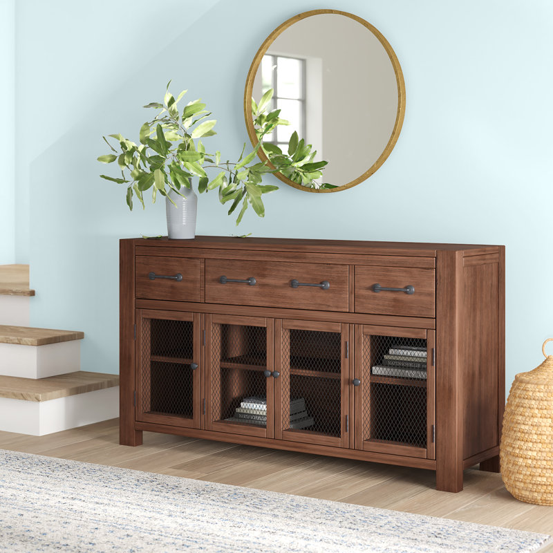 Mistana™ Trevion 61'' Solid Wood Sideboard & Reviews Wayfair